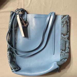 Rebecca Minkoff Cement Blue tote
